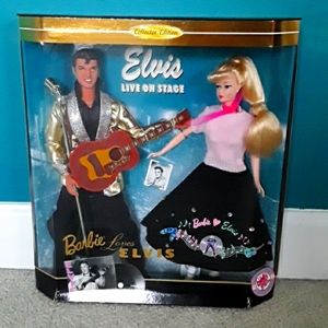 1996 Barbie loves Elvis doll set